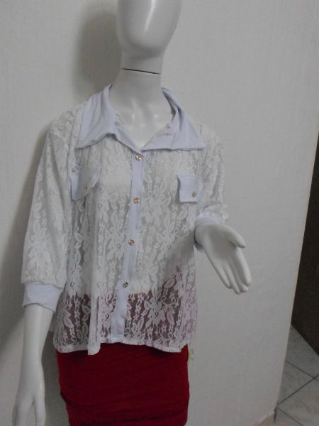 blusa c/ renda ref:1239